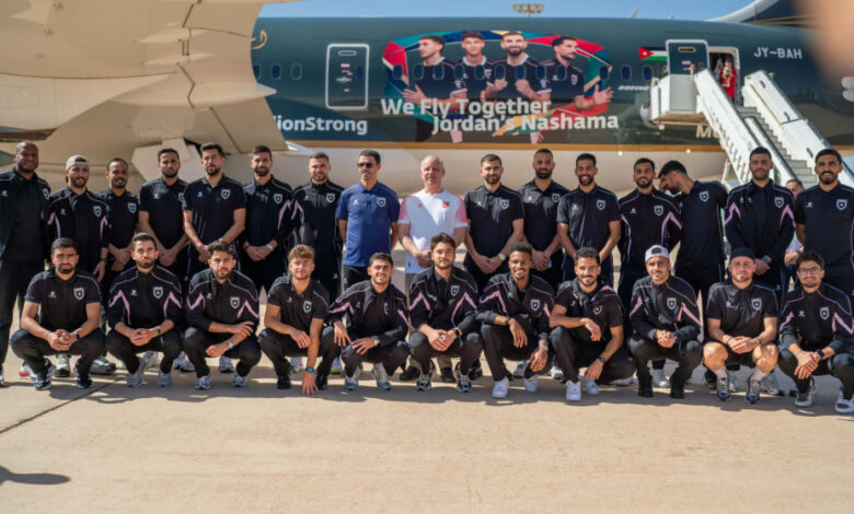 سمو الأمير فيصل بن الحسين نائب الملك يستقبل بعثة منتخب النشامى 2026