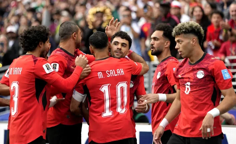 فرحة لاعبي منتخب مصر ومحمد صلاح بالتأهل التاريخي لدور 16 في كأس العالم