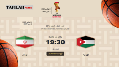 منتخب الأردن لكرة السلة صقور الأردن في مواجهة إيران